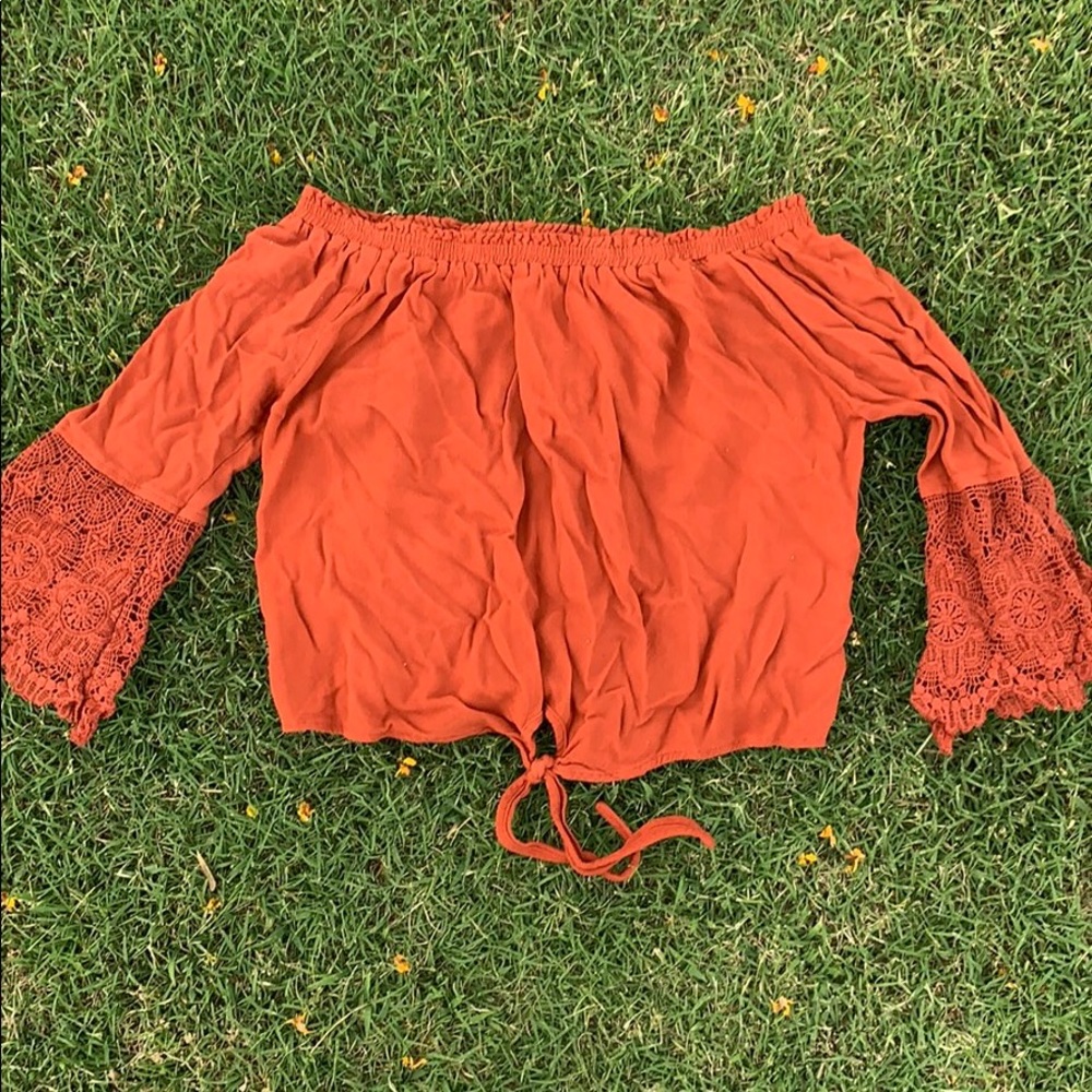 Orange blouse